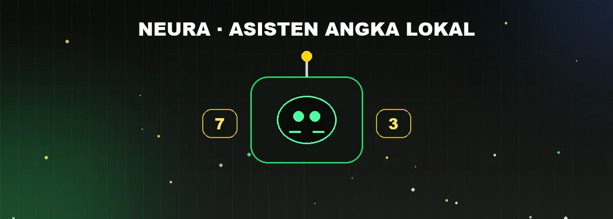 Ilustrasi robot asisten NEURA menghadapi deret chip angka