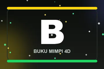 Monogram huruf B buku mimpi 4D