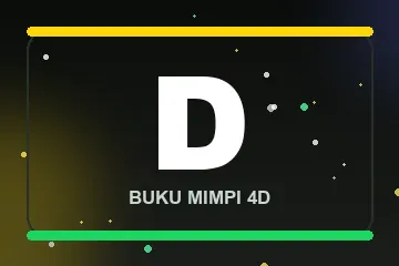 Monogram huruf D buku mimpi 4D