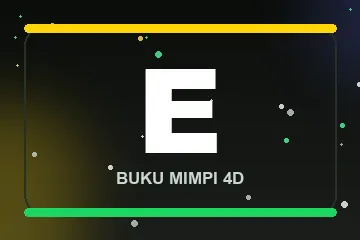 Monogram huruf E buku mimpi 4D