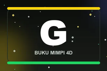 Monogram huruf G buku mimpi 4D