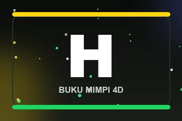 Monogram huruf H buku mimpi 4D