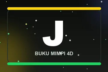 Monogram huruf J buku mimpi 4D