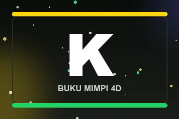 Monogram huruf K buku mimpi 4D