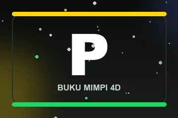 Monogram huruf P buku mimpi 4D