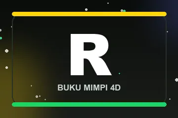 Monogram huruf R buku mimpi 4D