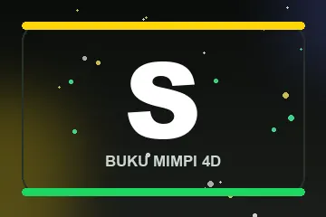Monogram huruf S buku mimpi 4D
