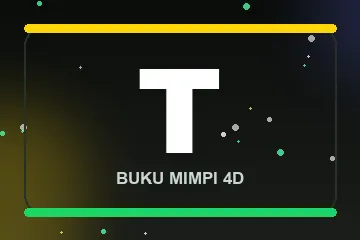 Monogram huruf T buku mimpi 4D