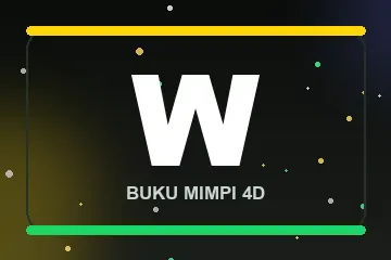 Monogram huruf W buku mimpi 4D