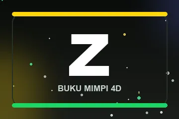 Monogram huruf Z buku mimpi 4D